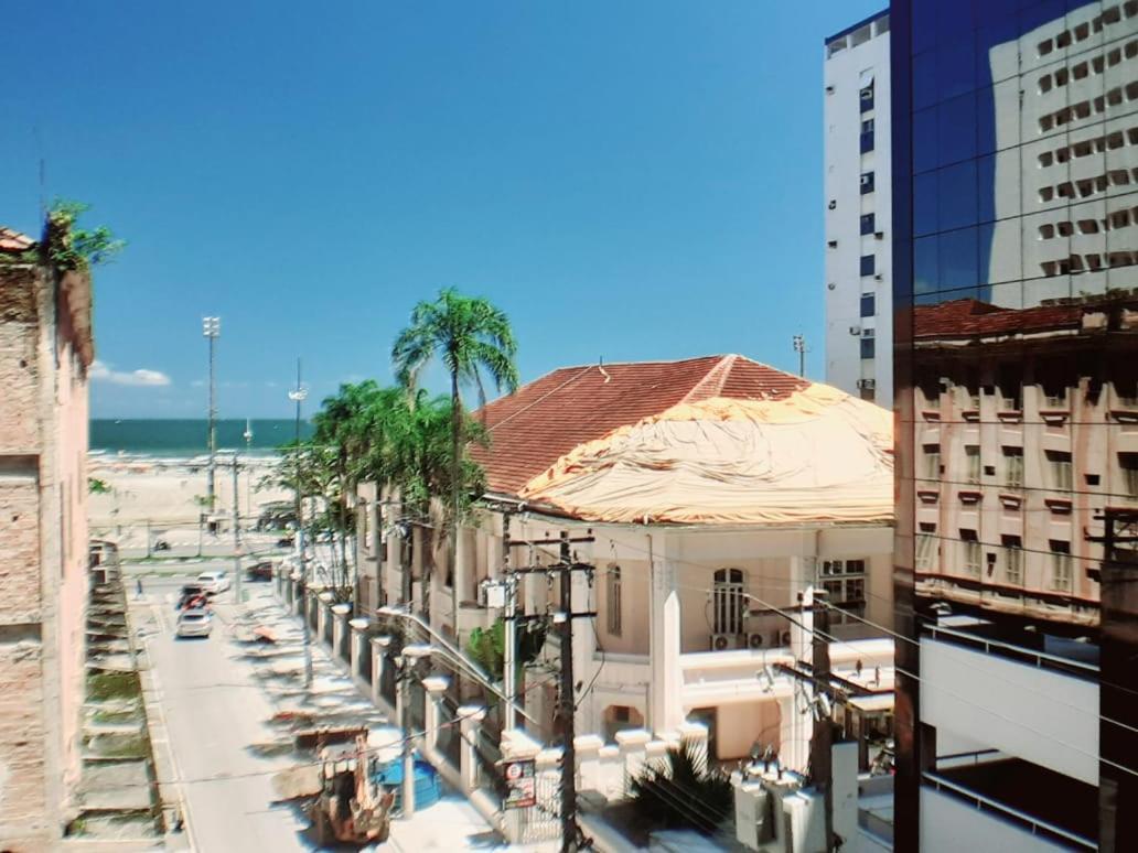 Apartamento Vento E Mar - 2 Quartos Com Sacada Na Quadra Da Praia Do Gonzaga 산토스 외부 사진