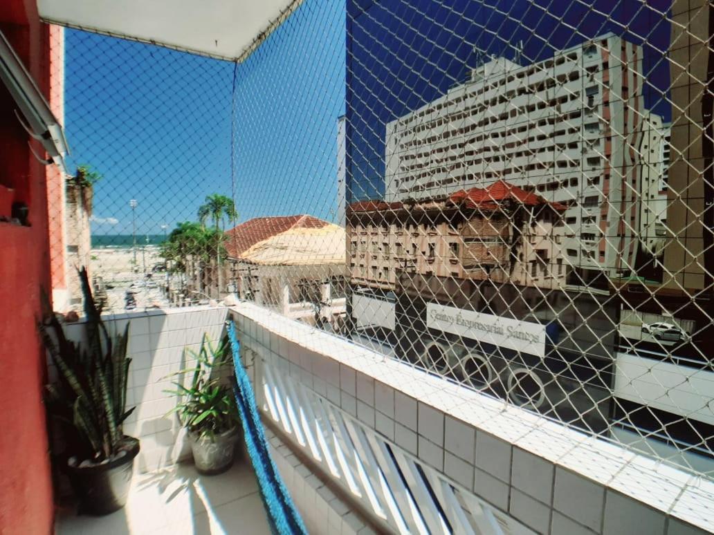 Apartamento Vento E Mar - 2 Quartos Com Sacada Na Quadra Da Praia Do Gonzaga 산토스 외부 사진