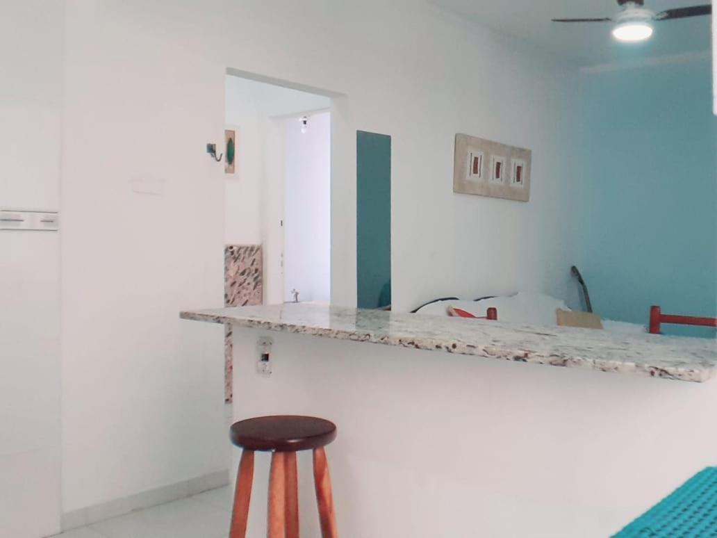 Apartamento Vento E Mar - 2 Quartos Com Sacada Na Quadra Da Praia Do Gonzaga 산토스 외부 사진