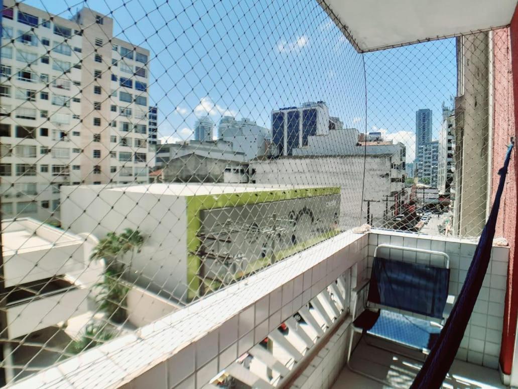 Apartamento Vento E Mar - 2 Quartos Com Sacada Na Quadra Da Praia Do Gonzaga 산토스 외부 사진