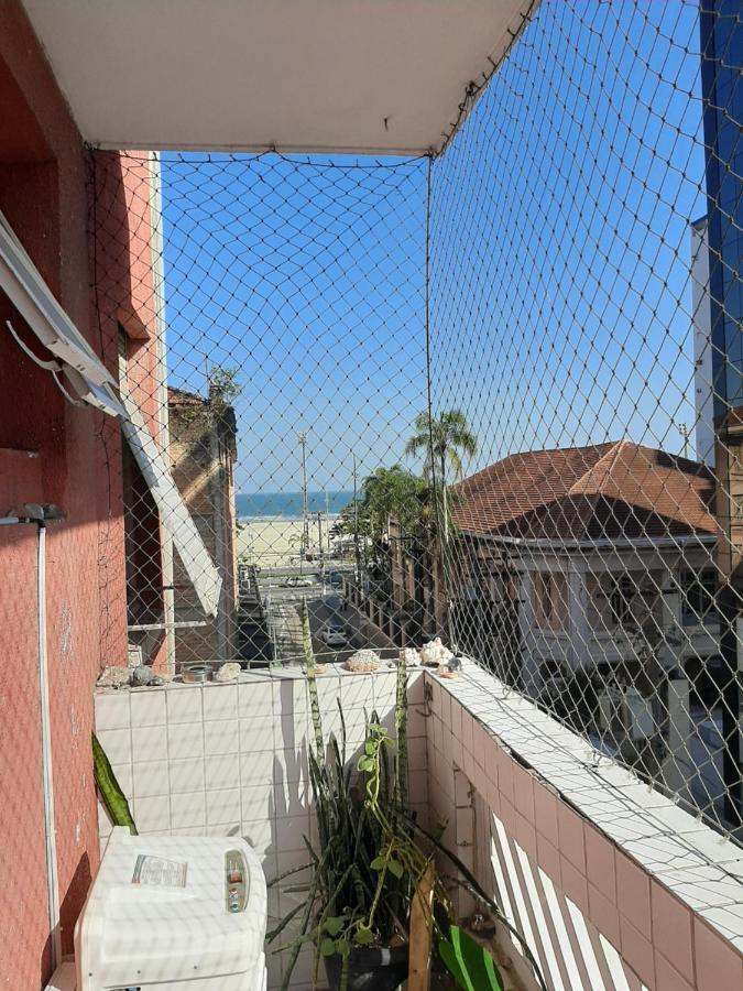 Apartamento Vento E Mar - 2 Quartos Com Sacada Na Quadra Da Praia Do Gonzaga 산토스 외부 사진
