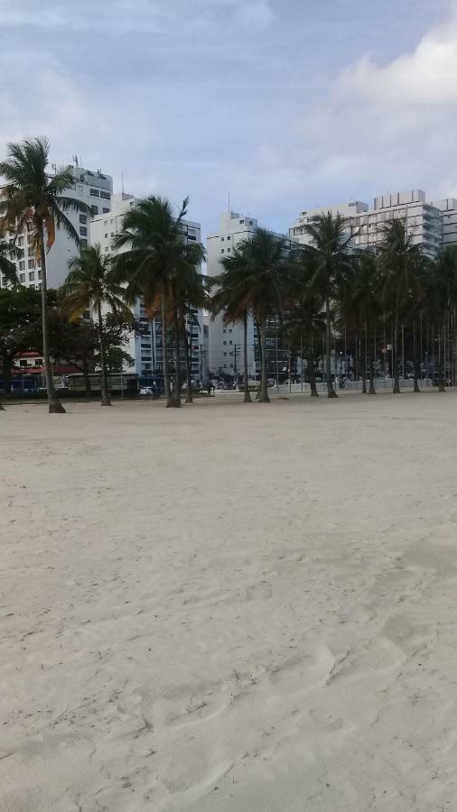 Apartamento Vento E Mar - 2 Quartos Com Sacada Na Quadra Da Praia Do Gonzaga 산토스 외부 사진