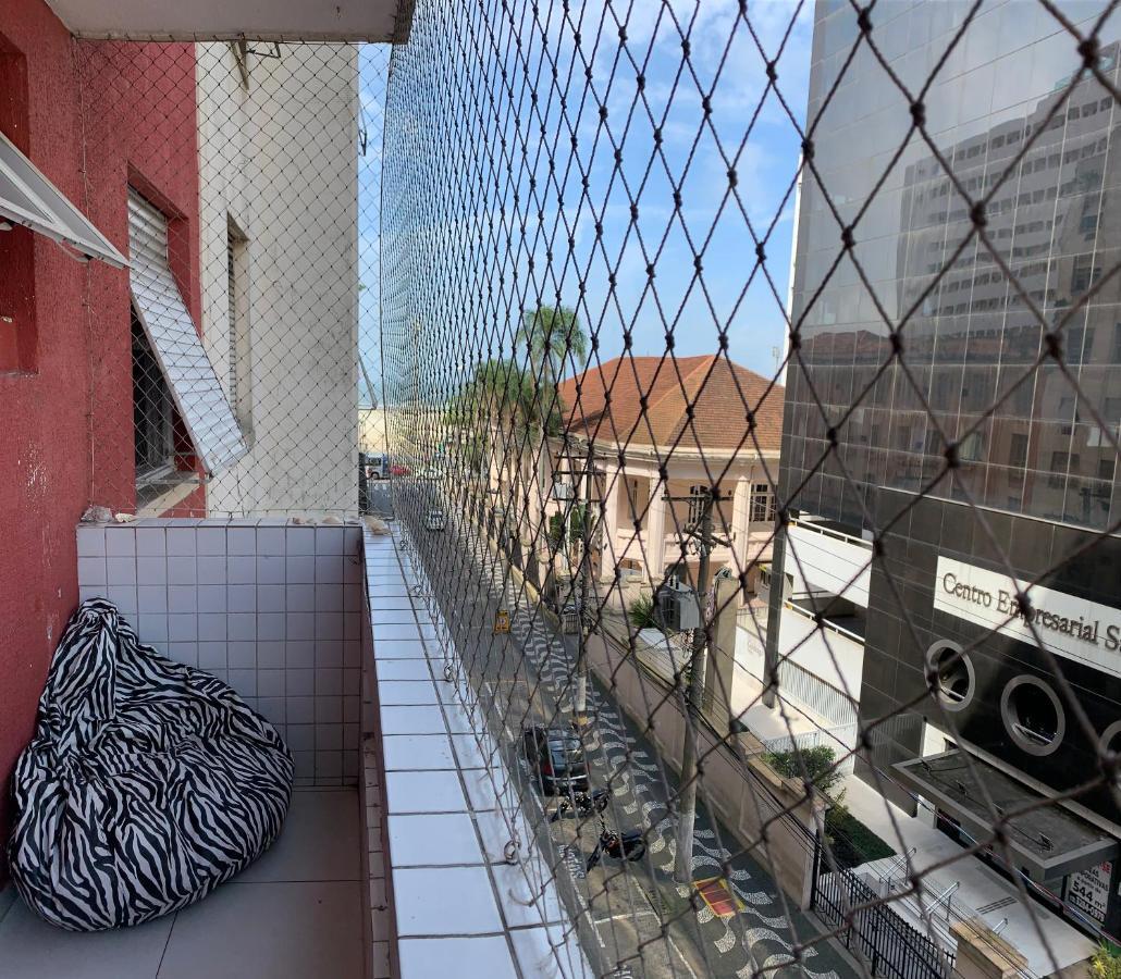 Apartamento Vento E Mar - 2 Quartos Com Sacada Na Quadra Da Praia Do Gonzaga 산토스 외부 사진